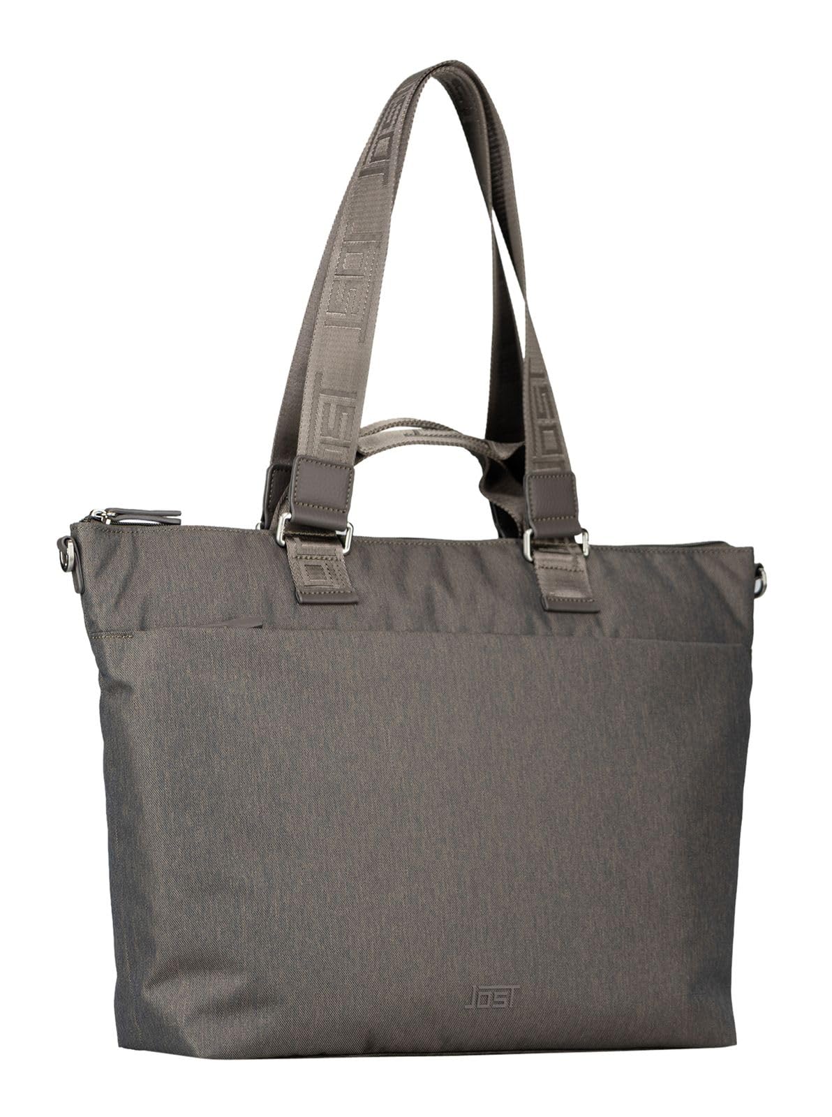 Jost maletín bolso shopper con compartimento para portátil Bergen Business Shopper Taupe marrón topo