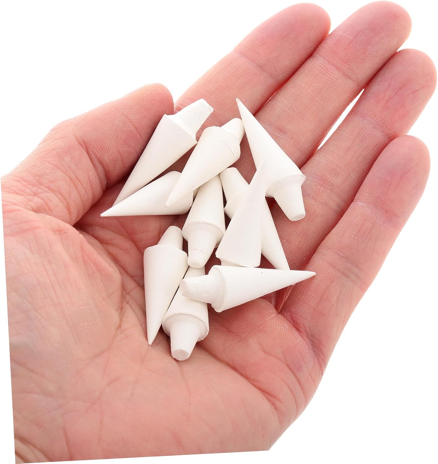 Anneome 10pcs Ceramics Pottery Kiln Support Nails Alumina Rods for Kiln Pottery Firing Nails Heat-Resistant Clay Firing Studs Clay Accessories