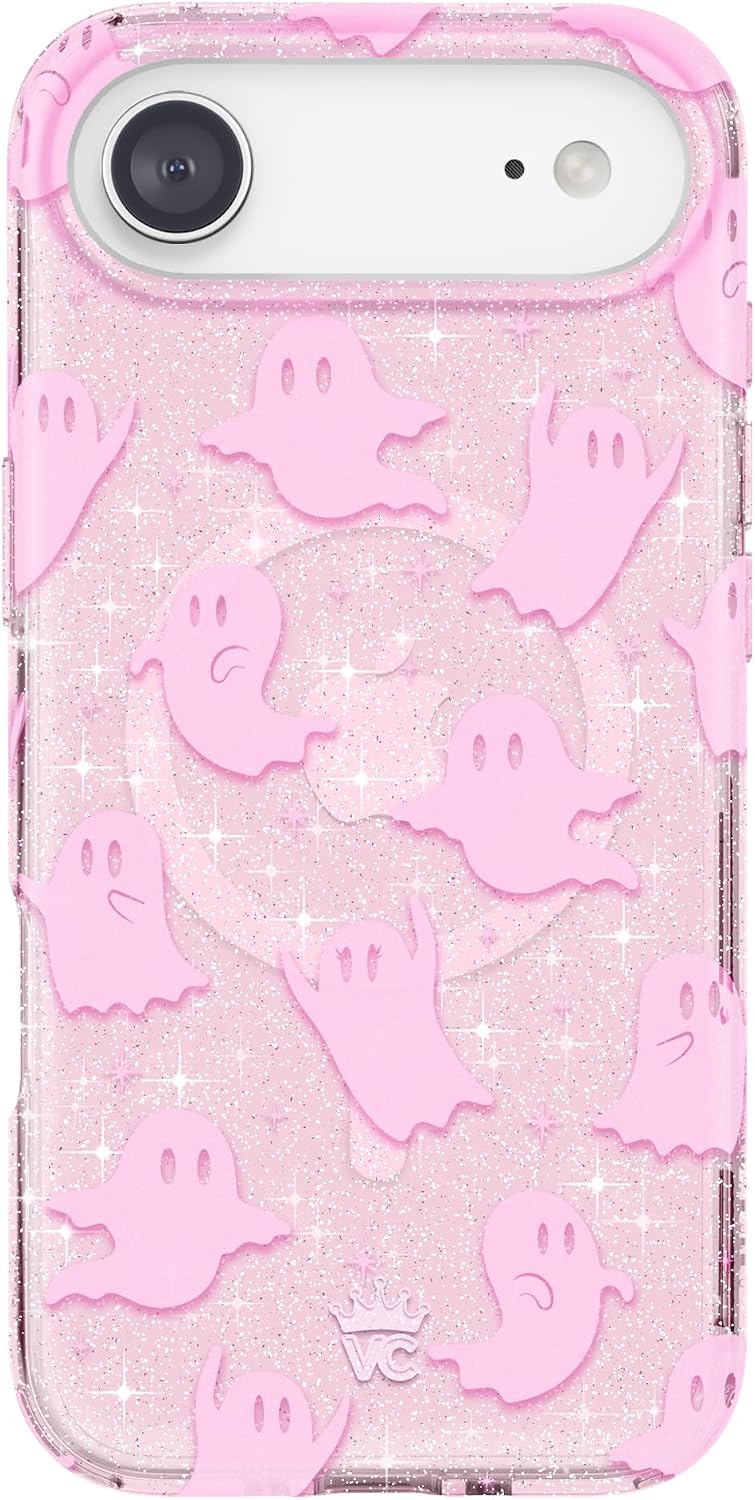  for iPhone 17 Air Case | Halloween - Ghosted Pink Glitter 2.0