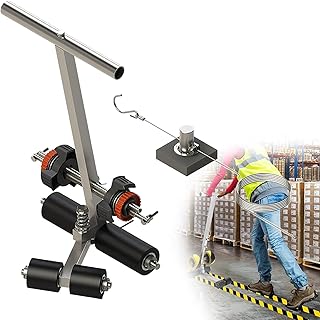 Line Striping Machine for Driveway, Basketball Courts, Road Warning - Floor Tape Applicator for Asphalt or Concrete - Playing Field Equipment