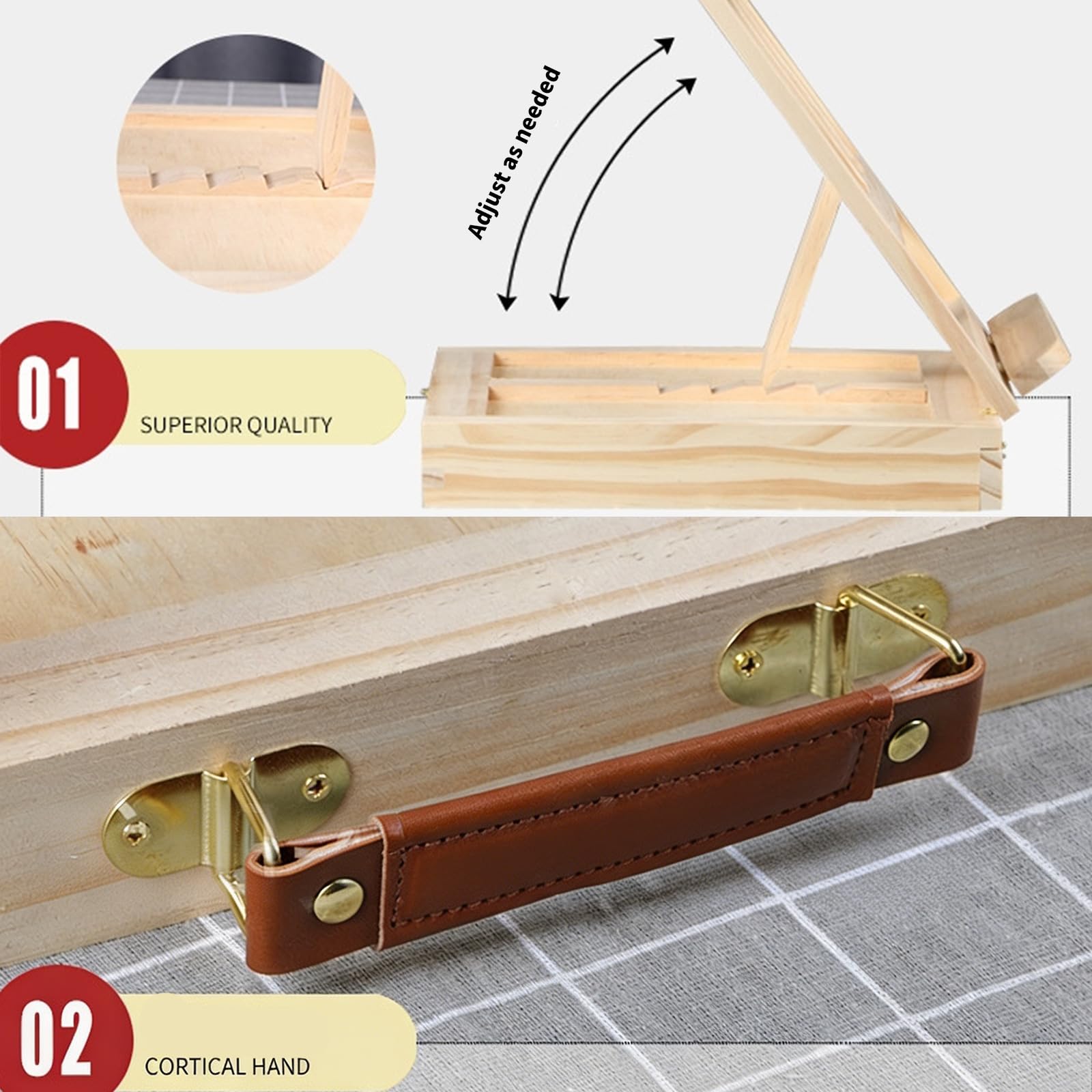 Künstler Staffelei, stabile, klappbare Holz Staffeleien, ideal Skizzieren Freien und Studio, faltbare Mal Staffelei, faltbare Holz Mal Skizze