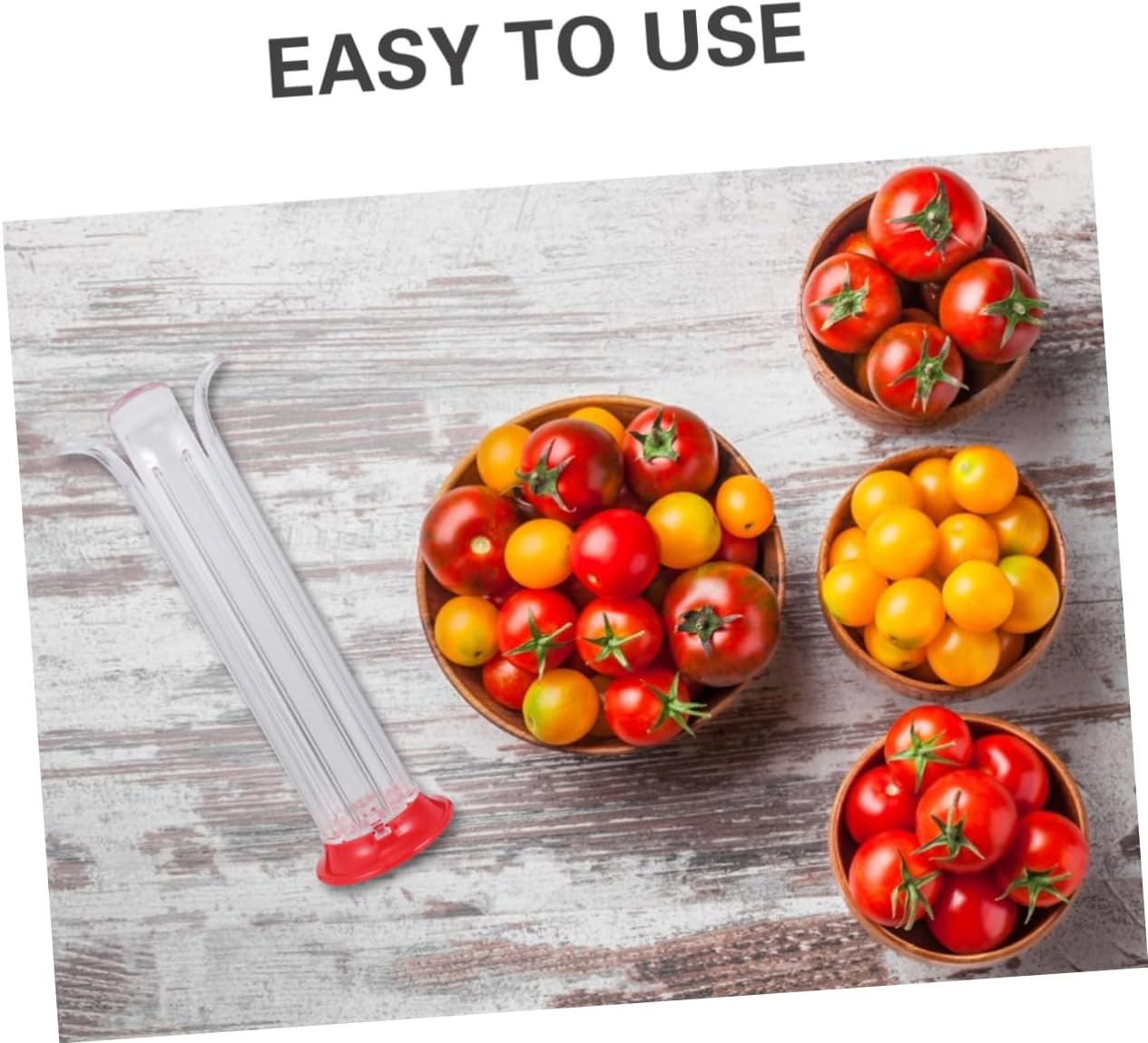 2 Pcs Tomato Cutter Fruit Slicer with Detachable PP Style