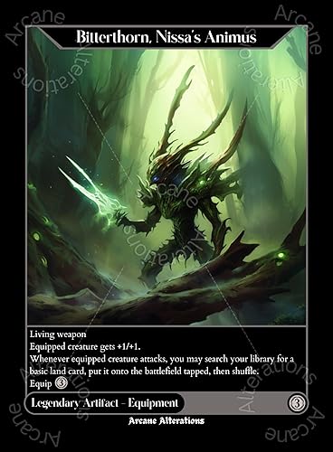 Bitterthorn, Animus de Nissa Altered Art Tarjetas Proxy Personalizadas