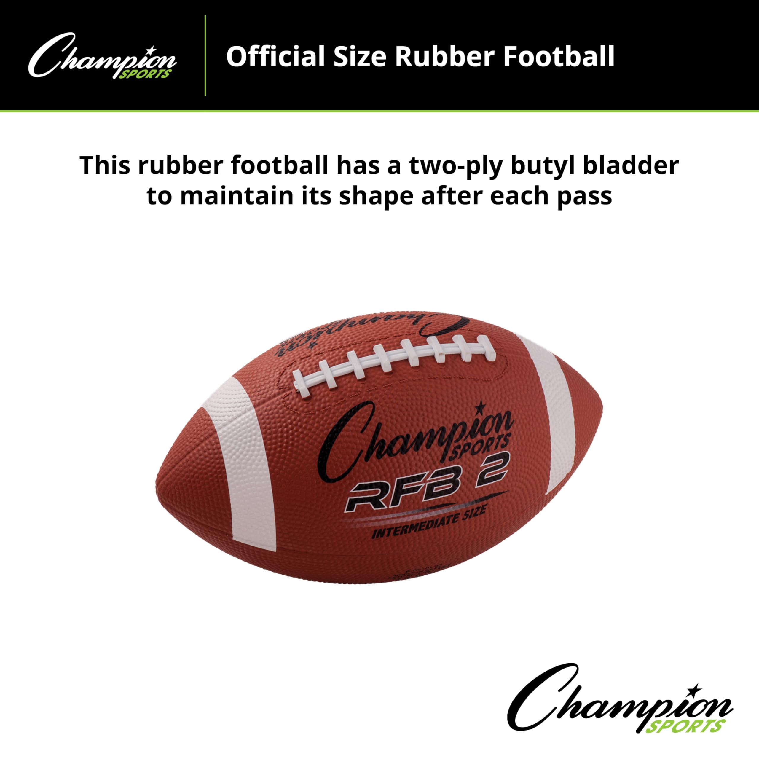 INTERMEDIATE SIZE RUBBER FOOTBALL