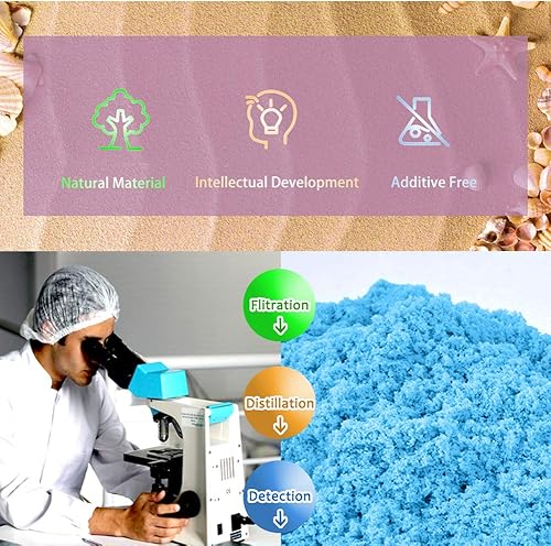 Miniatura 5 de Dino Play Sand - Paquete de recambio de 3 libras, arena sensorial elástica y moldeable para actividades en interiores y exteriores, kit de arena no