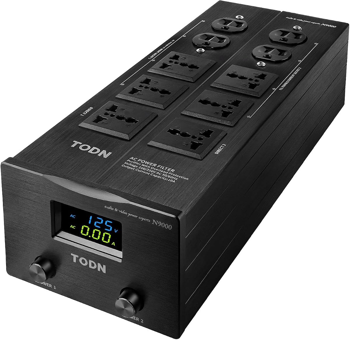 TODN Power Conditioner for Electronic Equipment - CE-EMC/LVD/RoHS Certified | Clean up Power/Noise Reduction/Surge Protection/Improved Performance - N9000