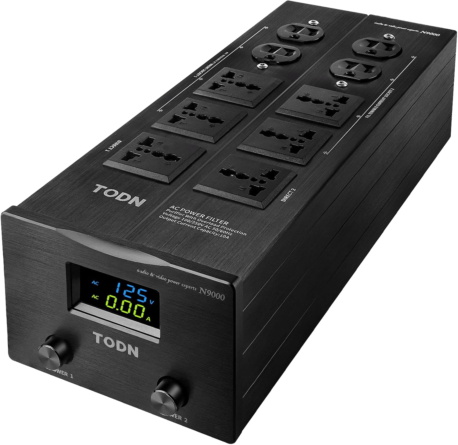 TODN Power Conditioner for Electronic Equipment - Clean up Power/Noise Reduction/Surge Protection/Improved Performance, CE-EMC/LVD Certified - N9000