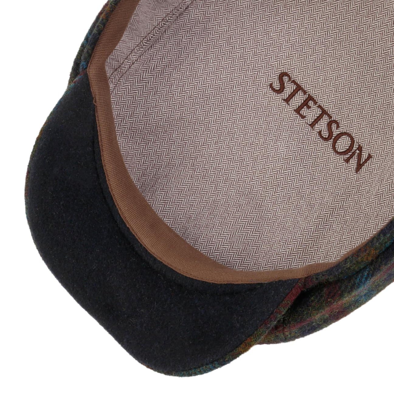 Stetson Hatteras Haworth Wool płaska czapka z daszkiem czapka balonowa męska – Made in The EU z daszkiem, na jesień, zimę, jesień i zimę