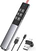 2 in 1 USB C Presenter USB C Maus Presenter Präsentations Clicker mit Hyperlink/Lautstärkeregler/Vollbild-/Schwarzbild kabelloser 2.4 GHz Präsentationspointer für Windows/Linux/PowerPoint/Google