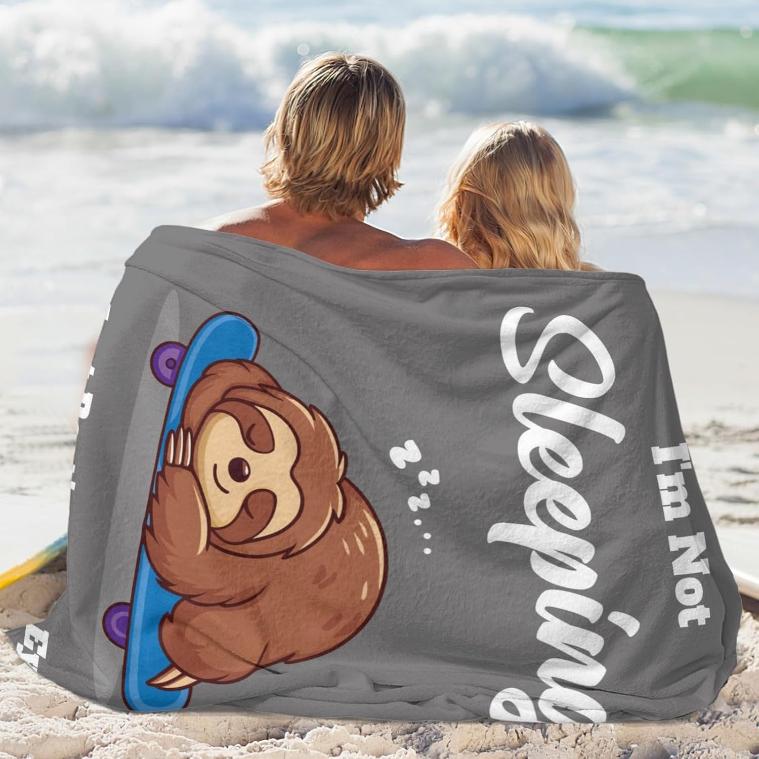 Im Not Sleeping I'm Just Resting My Eyes Blanket, Funny Birthday Gifts for Men, Father's Day Christmas Retirement Gifts for Papa Grandpa Uncle Husband Brother, 60" X 50" Soft Flannel Throws Blanket - Image 4