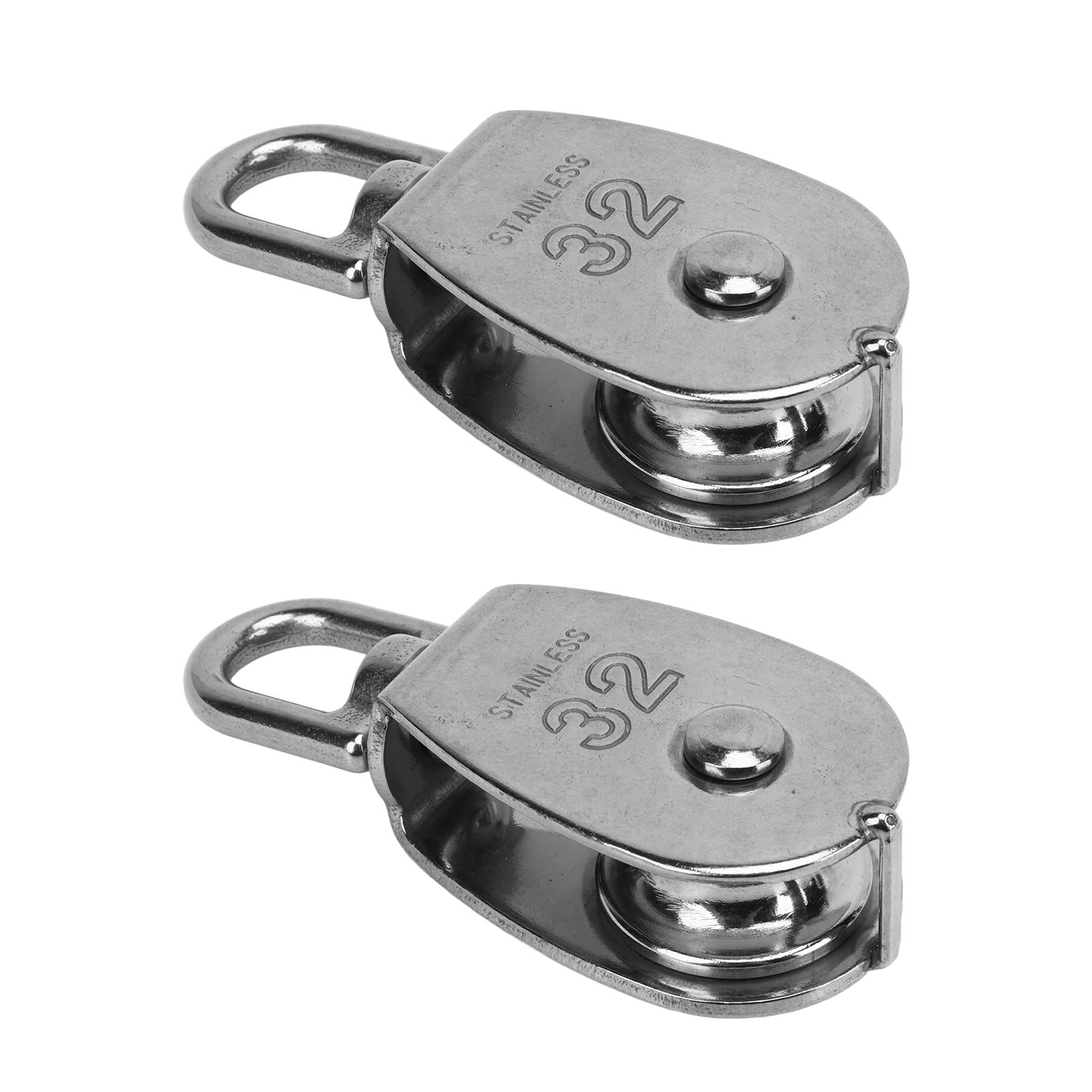Set di 2 pulegge rotanti in acciaio inox – 304 filo singolo Sheaved, design risparmio di lavoro per attrezzature da palestra a casa, perfetto per esercizi e allenamento con i pesi