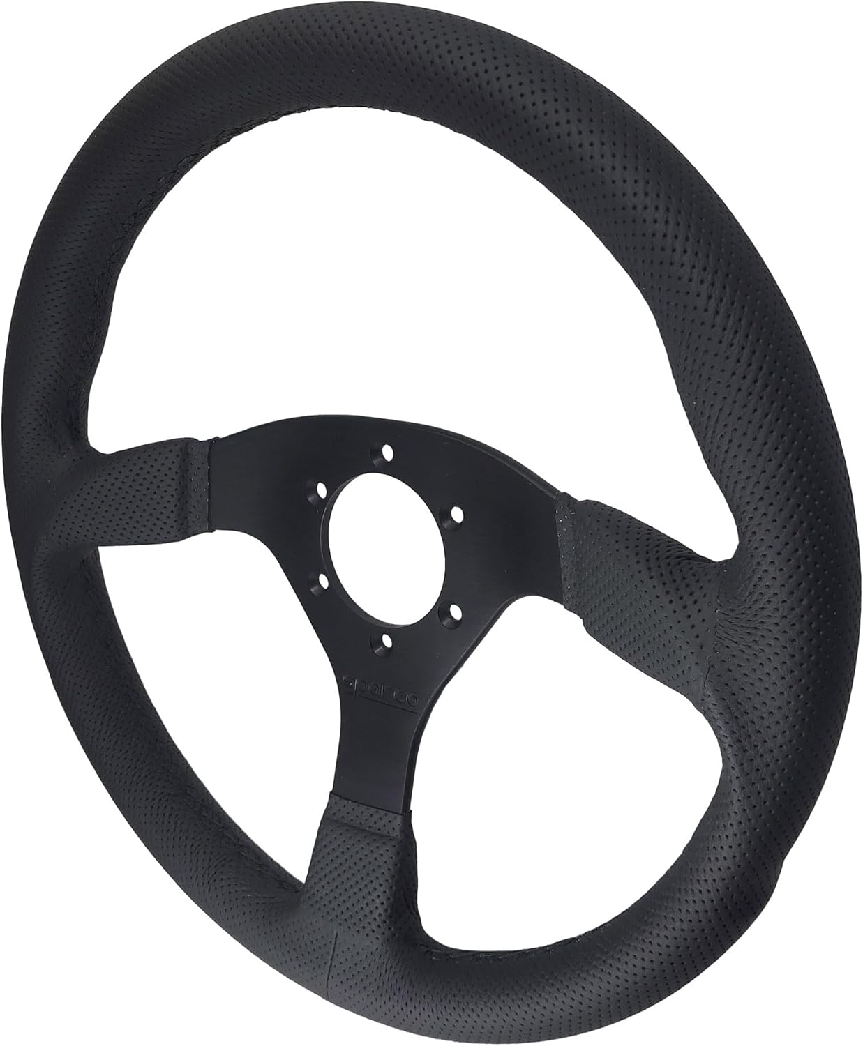 Sparco Steering Wheel, Race Air Leather Grip, Aluminum Frame, 6-Bolt Universal Pattern. Drifting, Road racecars, BMW, Honda, Polaris RZR, UTV, SXS, Slingshot, Simulators, Made in Italy