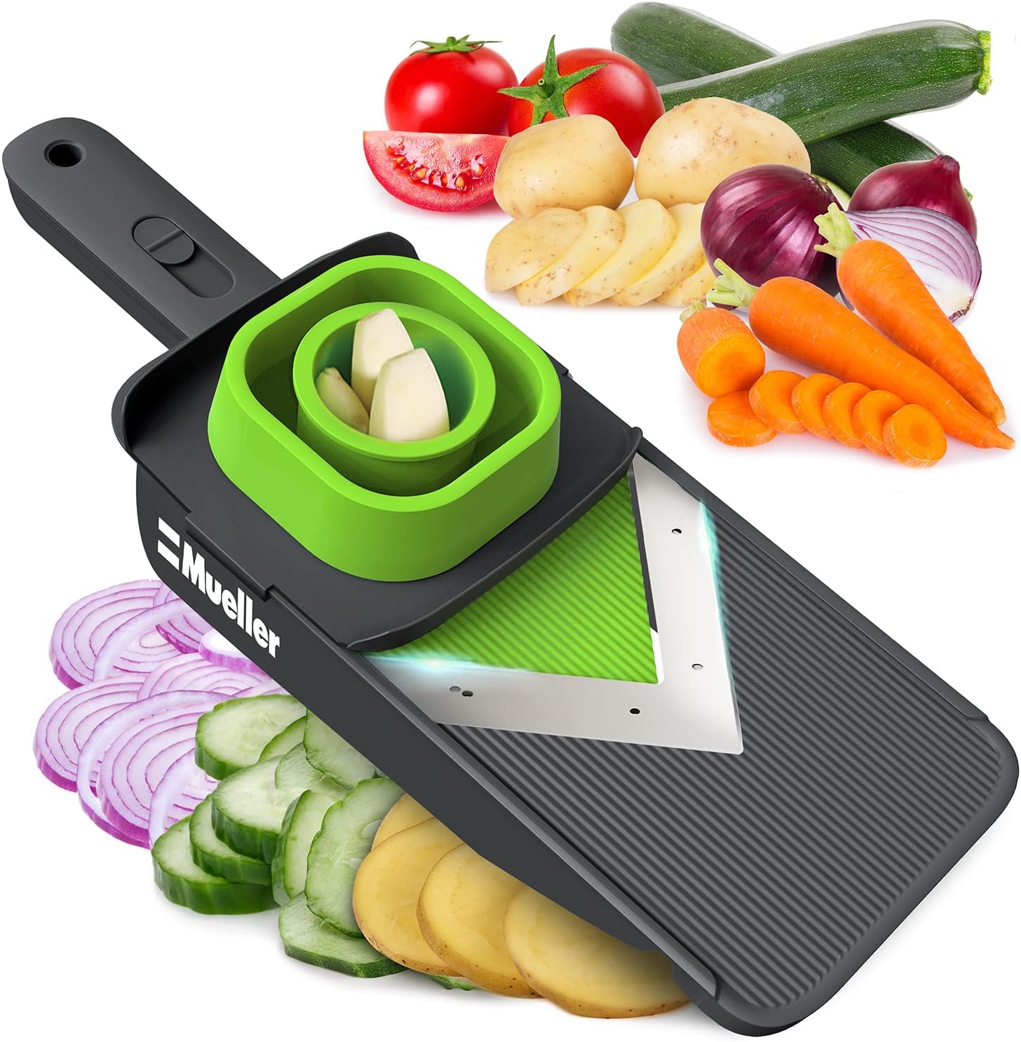 Mueller Handheld Vegetable V Slicer Salad Utensil, Perfect for Salad Zucchini