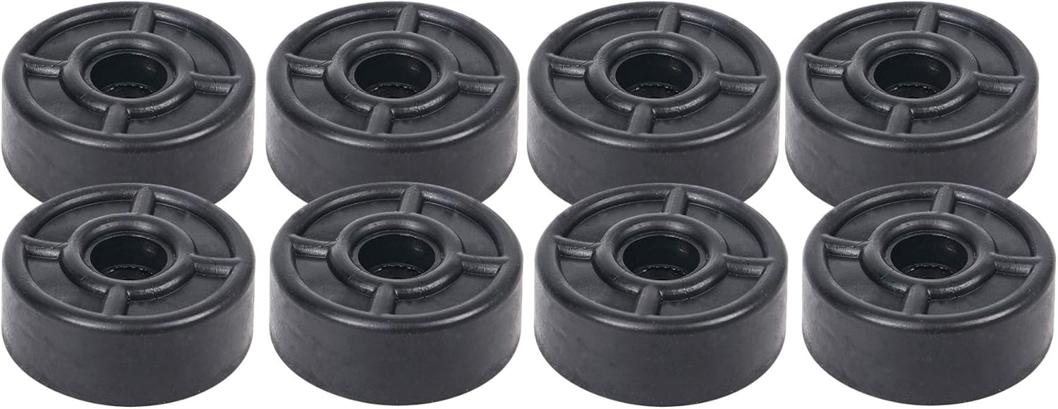 Sound Town 8-Pack Replacement Rubber Feet/Bumpers with Matching Screws, Heavy-Duty, Non Slip, for Flight Case, Speaker Cabinet, Amplifier and Subwoofer (ST-RHW-05)