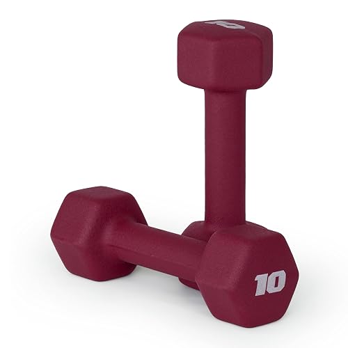 CAP Neoprene Dumbbell Weights Pairs & Sets | Multiple Colors - 10 lb - Pair