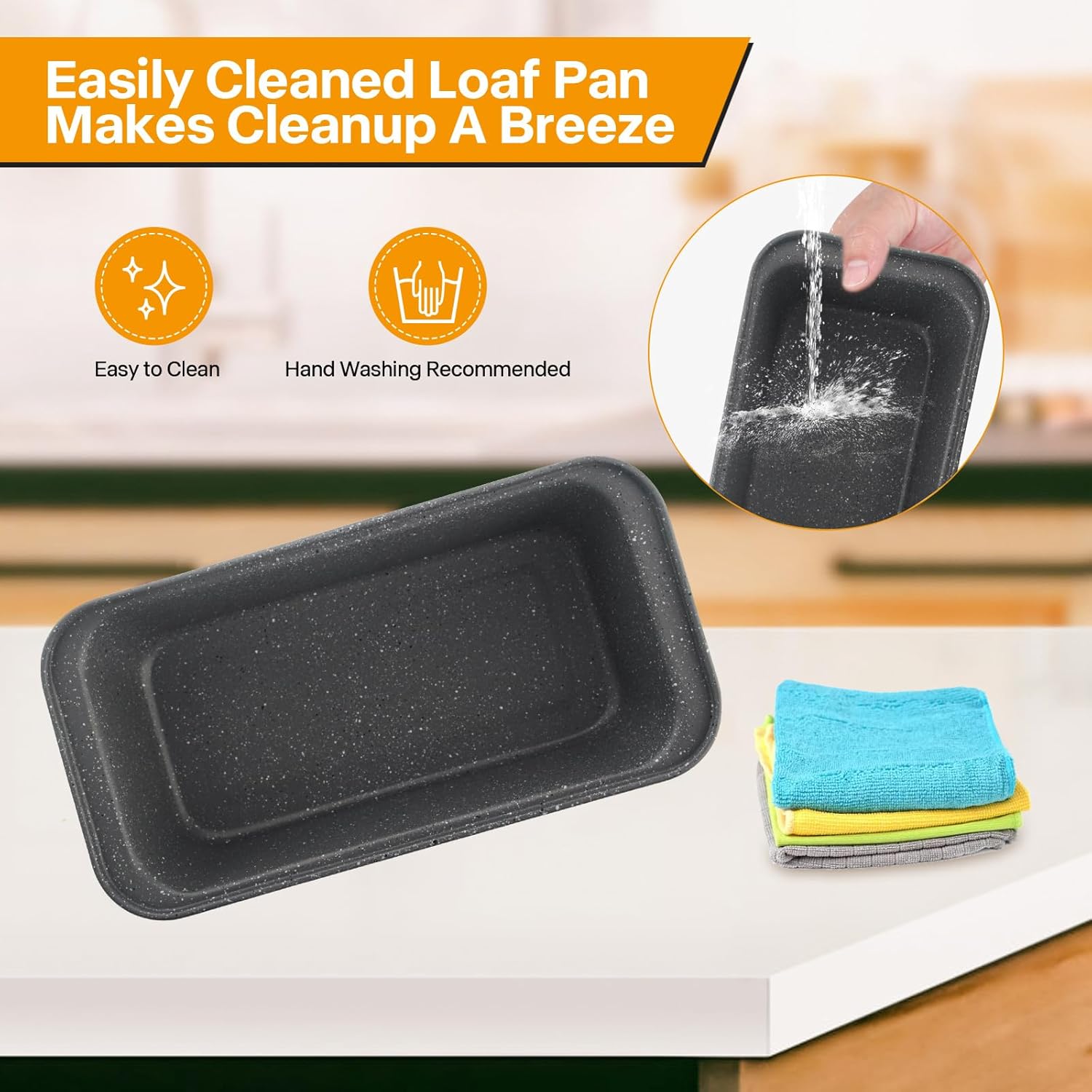 2-Pack Bread Pan, 10inch Non-Stick Bread Loaf Pan, Bread Pans for Homemade Bread, Loaf Pans for Baking Bread 9x5 - Image 5