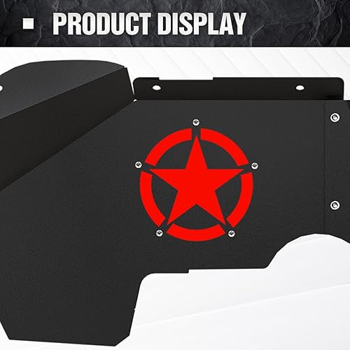 Miniatura 8 de EYOUHZ Forros de guardabarros interiores delanteros compatibles con Jeep Wrangler JK y JKU Unlimited Sport Sahara Rubicon 2007-2018, estilo