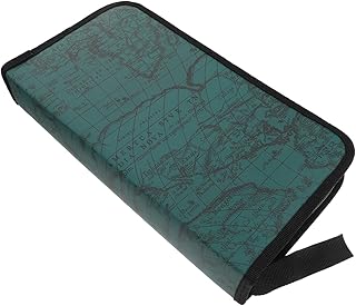 Veemoon Bolsa Para CD Bolsa De Armazenamento De Disco Bolsa De Transporte Carteira Pasta De Arquivos Caixa Organizadora Bolsa De Armazenamento De Viagem Casa Dvd Caixa De CD Para Carro