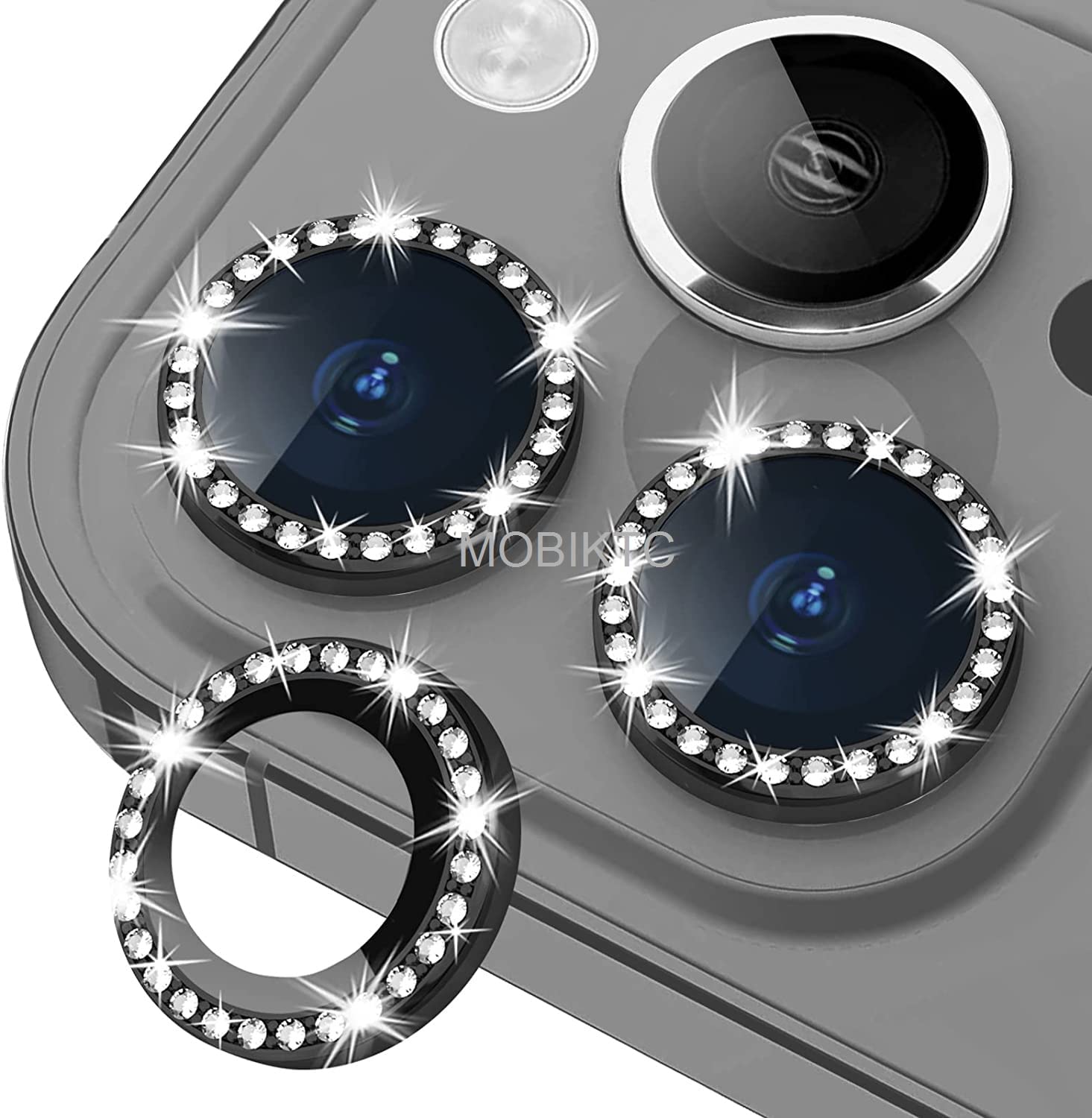 [4 Pack Camera Lens Protector For Motorola Signature 5G Tempered Glass Metal Camera Rings//Anti-Scratch/Case Friendly [Black] — Amazon image 12