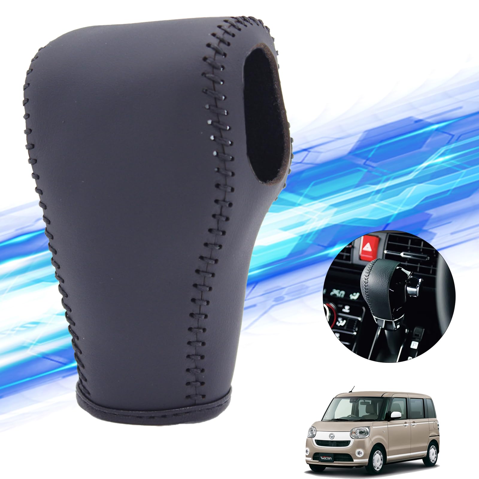 Amazon.co.jp: ムーヴキャンバス シフトノブ ダイハツ専用 DIY 本革