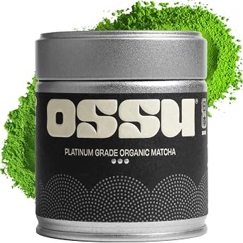 OSSU Platinum Ceremonial Grade Uji Matcha 40g | Organic Ichibancha First Harvest from Kyoto Japan | Stone-Ground Japanese Green Tea | Smooth & Refined Umami | Great Taste Award 2025