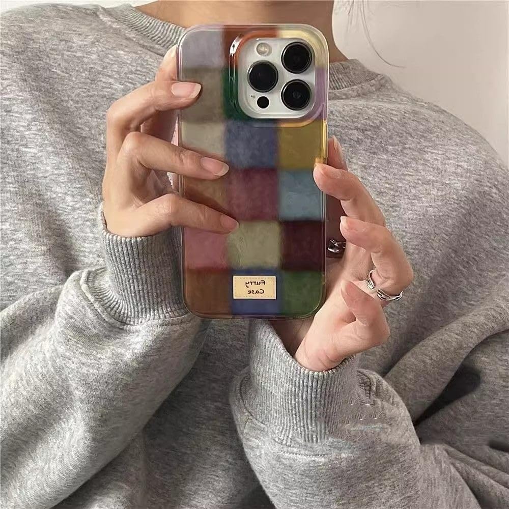 Custodia Per IPhone 16 Pro Max A Quadri Scozzesi – Design Retrò Estetico, Sottile E Antiurto, Morbida Al Tattoo, Per Donne - 3