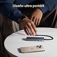 Vista 6 de UGREEN Revodok Pro - Hub USB-C 6 en 1 de 10Gbps 4K 60Hz HDMI, entrega de energía de 100W para MacBook Pro/Air, iPad Pro, Thinkpad Rog Ally y más.