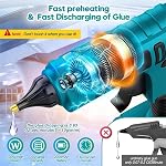 Cordless Hot Glue Gun for Makita 18V Battery, 100W 250° High Temperature Industrial Mini Glue Guns Thermo Tool, for Quick Home Repairs, Arts, Crafts, DIY, Sealing,Without Battery