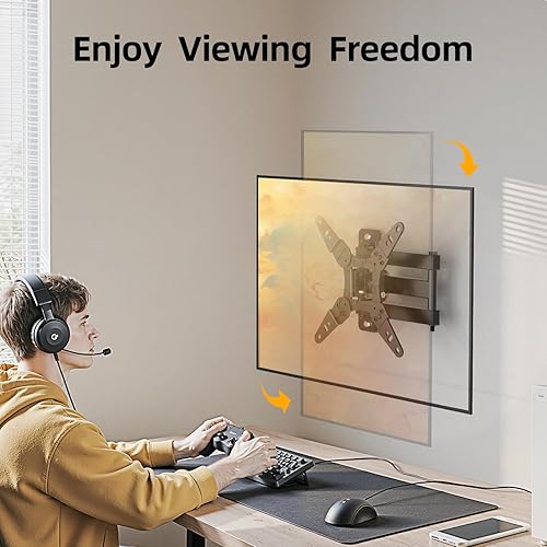 Miniatura 3 de Soporte de pared para TV de movimiento completo de 32+ 40 pulgadas para televisores y monitores de 13 a 43 pulgadas, soporte de montaje de TV
