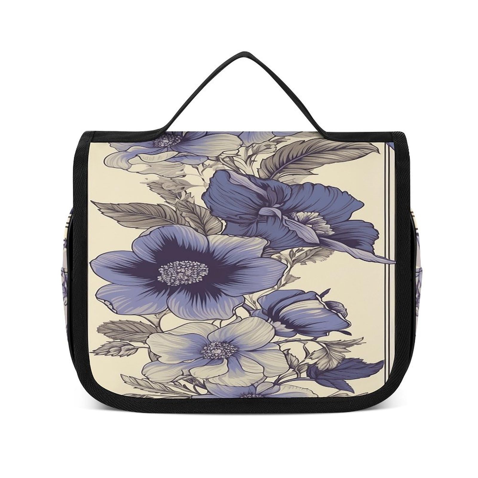 Trousse de toilette suspendre en polyester robuste violette - 8