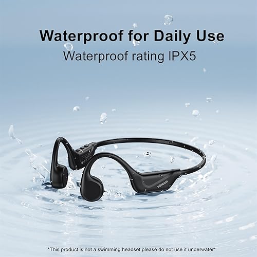 Miniatura 7 de Bone Conduction Headphones,Open Ear Headphones,Wireless Headphones with Mic,Bluetooth 5.4,10H Playtime & IPX5 Waterproof,Sports Headphone for