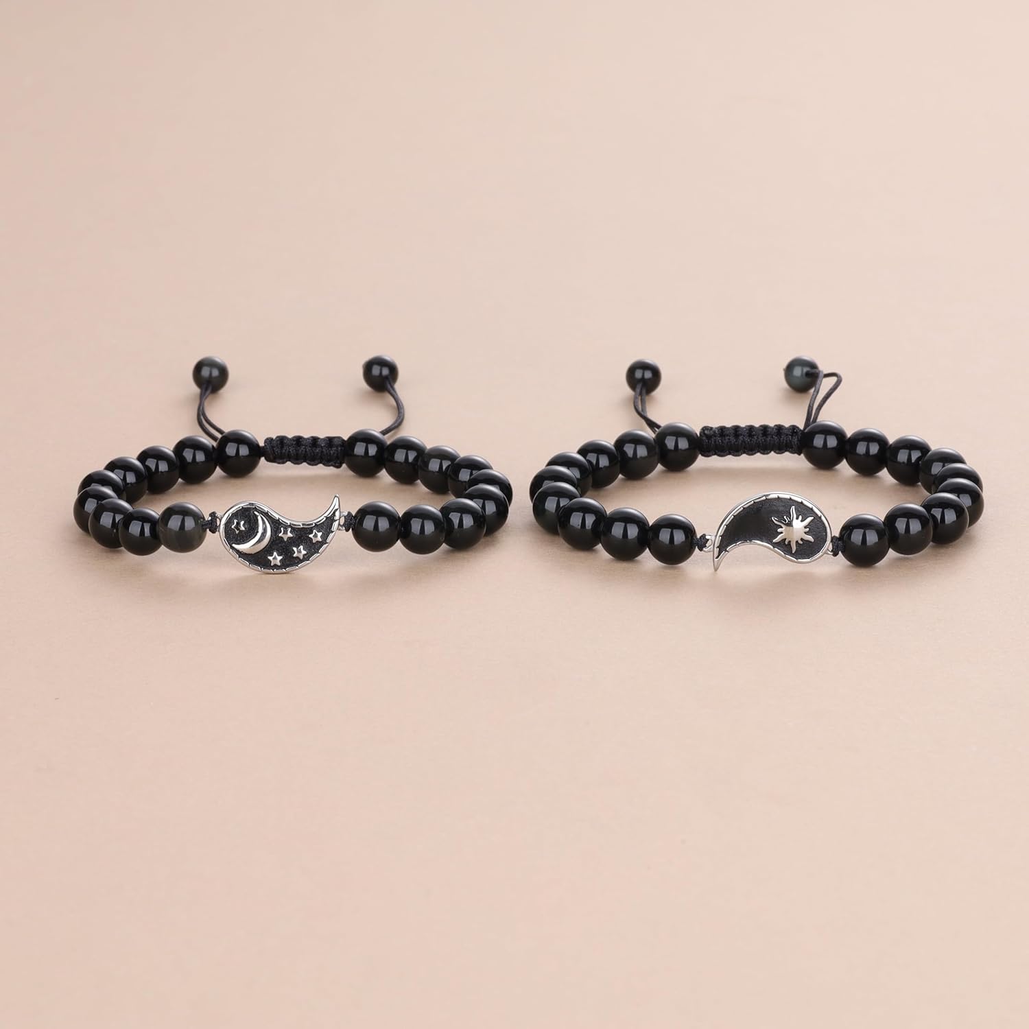 COAI Yin Yang Bracelets My Sun and Stars Moon of My Life Stone Beaded Bracelets for Couples