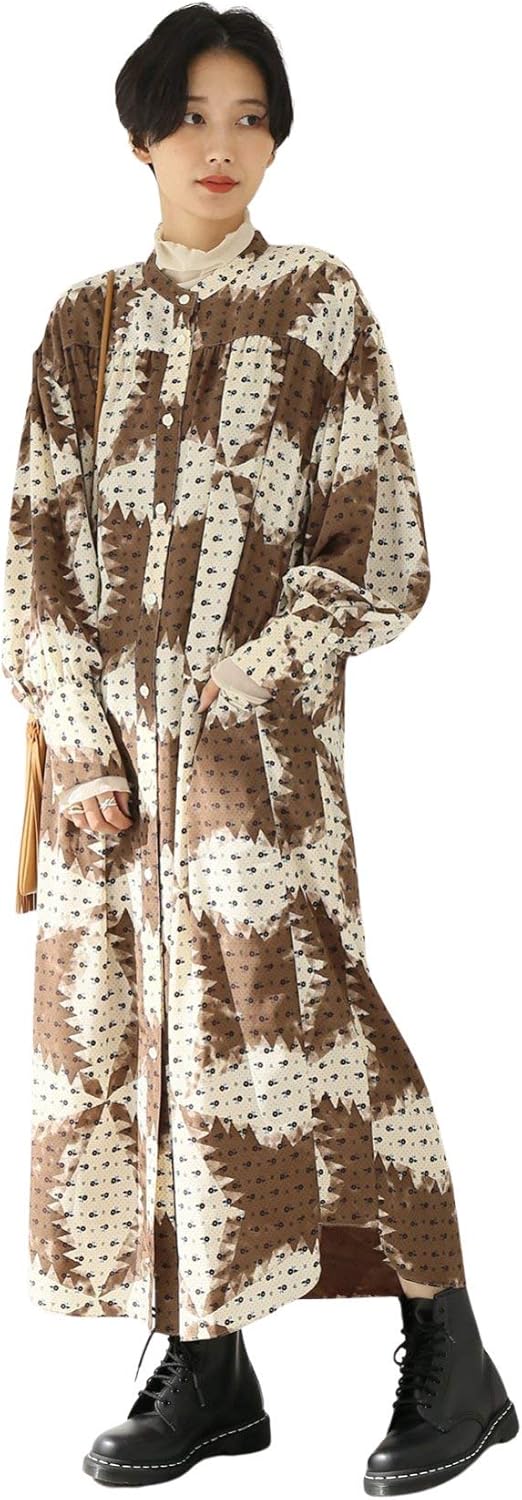 Amazon Co Jp ノーマティーディー Noma T D ベッチュウshirt Dress ワンピース フリー ブラウン 服 ファッション小物