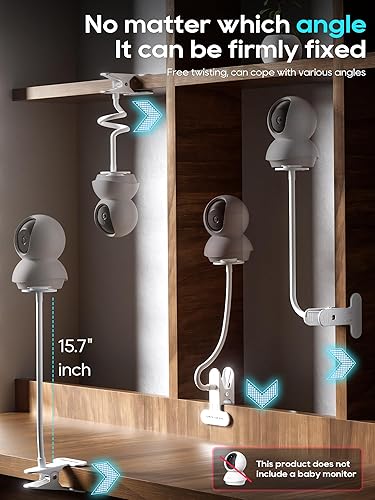 Miniatura 5 de Soporte de clip flexible para monitor de bebé compatible