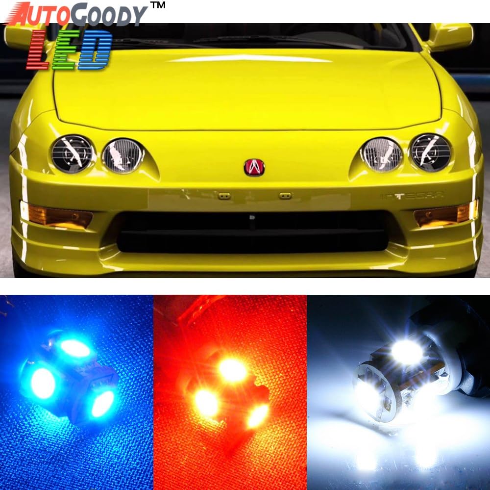 AutoGoody Premium Interior Ultra Blue LED Lights Package