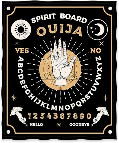Miniatura 2 de Jekeno Ouija - Manta de tablero de regalo para mujeres, niños y niñas, decoración del hogar, dormitorio, sala de estar, manta suave, acogedora y