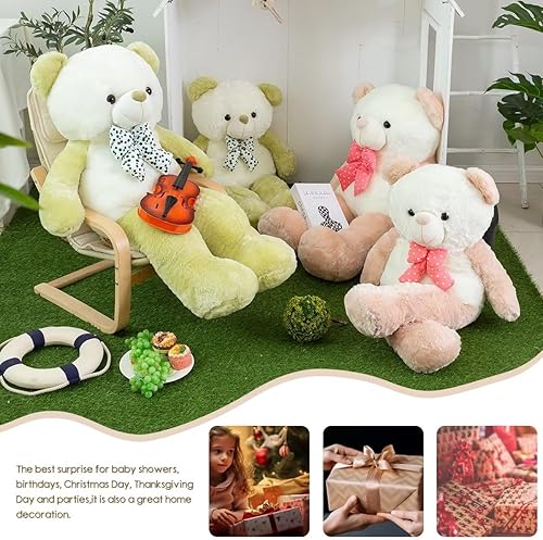 Miniatura 6 de XIONGBT Oso de peluche grande de 4 pies, peluche gigante de peluche, peluche mullido marrón para cumpleaños, Navidad, día de San Valentín, 47