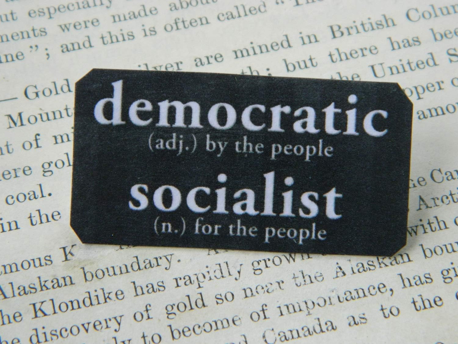 Progressive lapel pin Democratic Socialist Definition