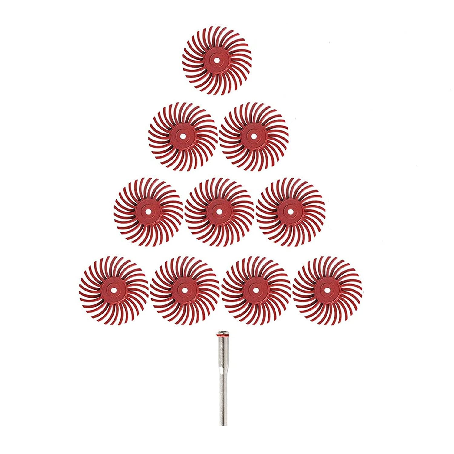 See full amazon price history chart for SWISSO Set of 10 Bristle Discs & 1Mandrel,1Inch (25MM) Radial Bristle Disc Wheel Brushes Abrasive Brush Rotary Tool Shank Size 2.3MM Grit 220# SWISSO Set of 10 Bristle Discs & 1Mandrel,1Inch (25MM) Radial Bristle Disc Wheel Brushes Abrasive Brush Rotary Tool Shank Size 2.3MM Grit 220# (B0BRCW14ST) Amazon Price History, Amazon Price Tracker