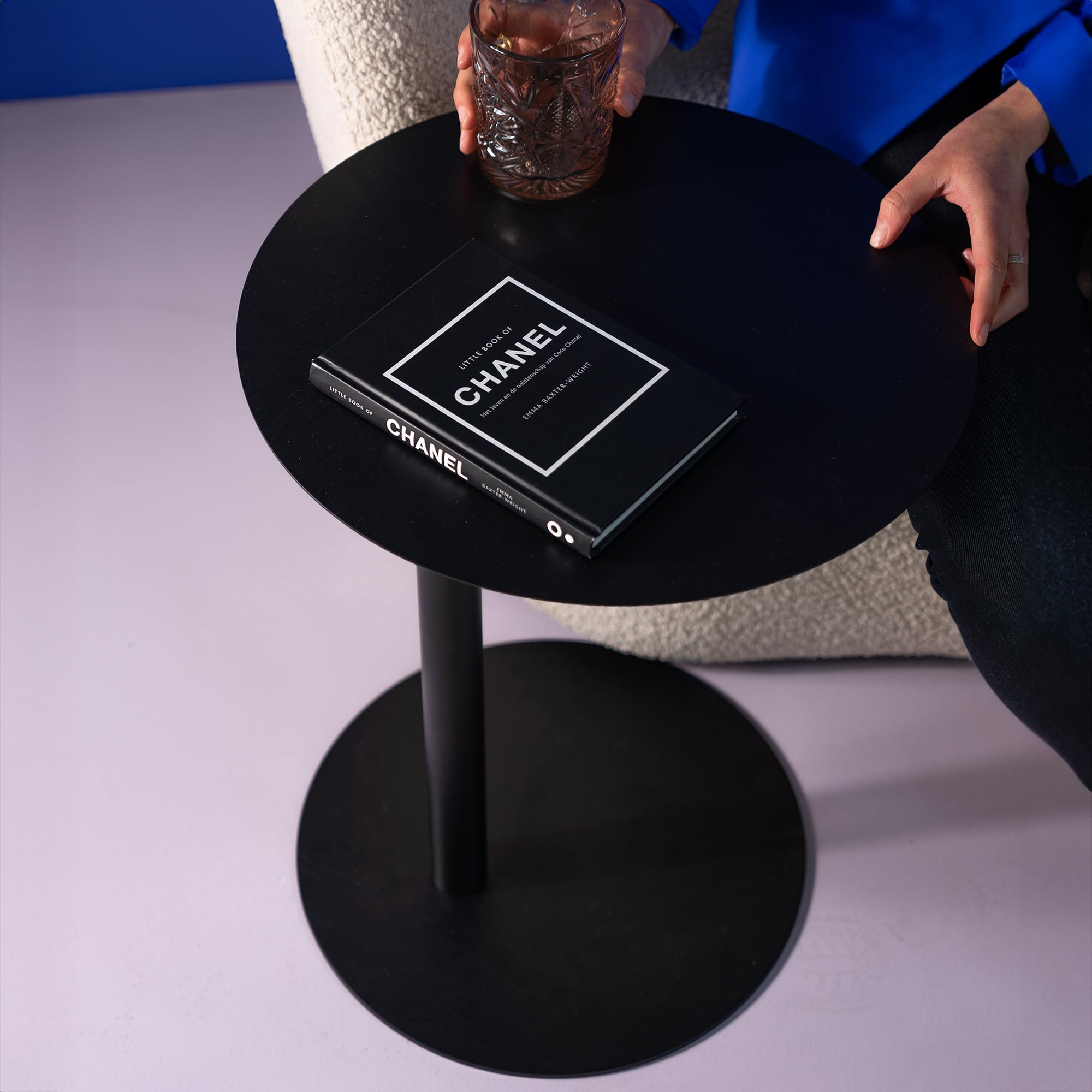 Spinder Design Mero Side Table, Metallo, Nero, Taglia Unica