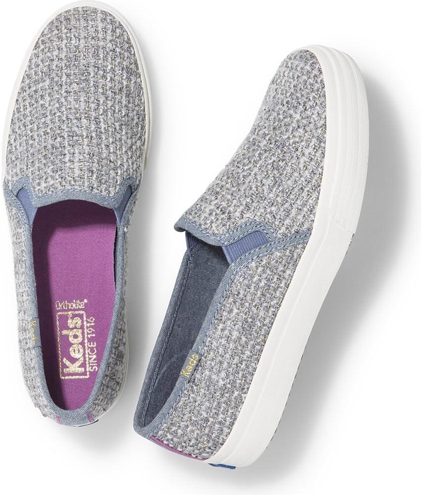 Keds Women's Double Decker Sequin Knit Fashion Sneaker
