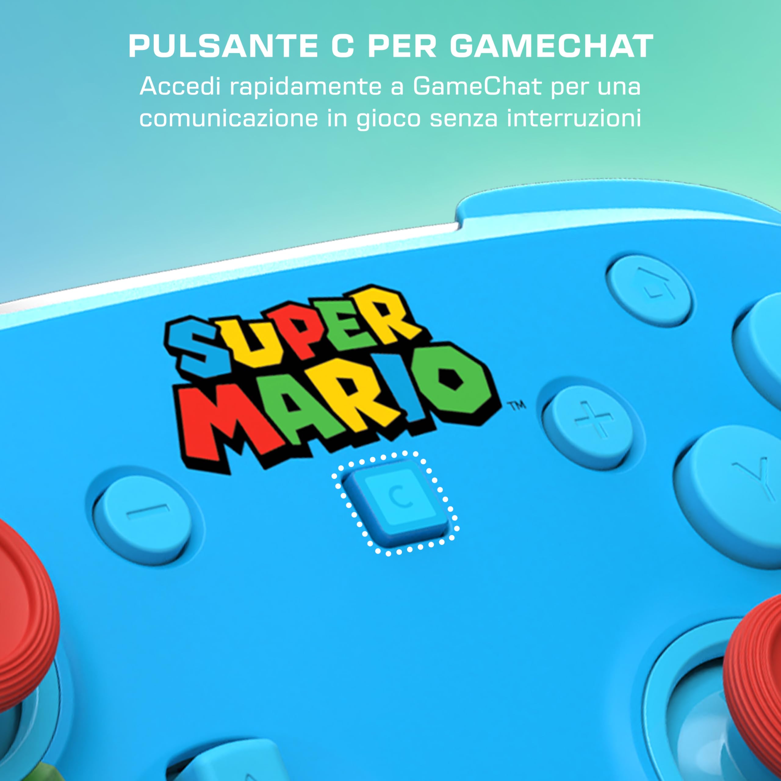 Turtle Beach Rematch Mario e Luigi Controller da gaming wireless per Nintendo Switch. Funziona anche con Nintendo Switch 2