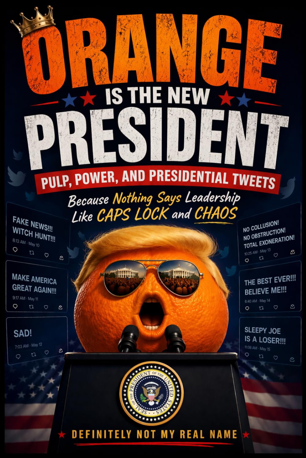 Orange is the New President: Pulp, Power, and Presidential Tweets: A Satirical Look at Modern Politics, Media Chaos, Viral Culture, and the Absurd Reality of Today’s News Cycle