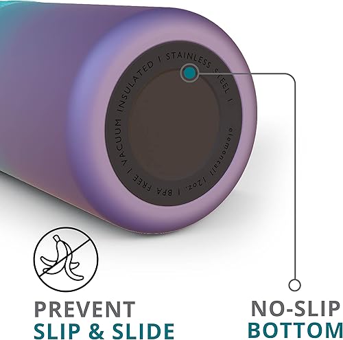 Miniatura 4 de Elemental Duo-Sip - Vaso aislado 2 en 1 con tapa 100% a prueba de fugas y tapa delgada de 12 onzas, vaso de acero inoxidable de triple pared para