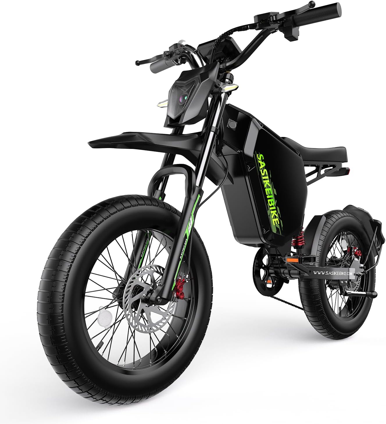 vefreedom Electric Bike for Adults, 3000W 40MPH, 52V 35Ah E-Bike, 80 Miles Electric Motorcycle, 20" Fat Tire Electric Dirt Bike, Hydraulic Brakes Mountain Off-Road EBike, Full Suspension