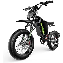 vefreedom Electric Bike for Adults, 3000W 40MPH, 52V 35Ah E-Bike, 80 Miles Electric Motorcycle, 20" Fat Tire Electric Dirt Bike, Hydraulic Brakes Mountain Off-Road EBike, Full Suspension