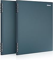 Oxford Stone Paper Notebook, 8-1/2" x 11", Blue Cover, 60 Sheets, 2 Pack (161646)