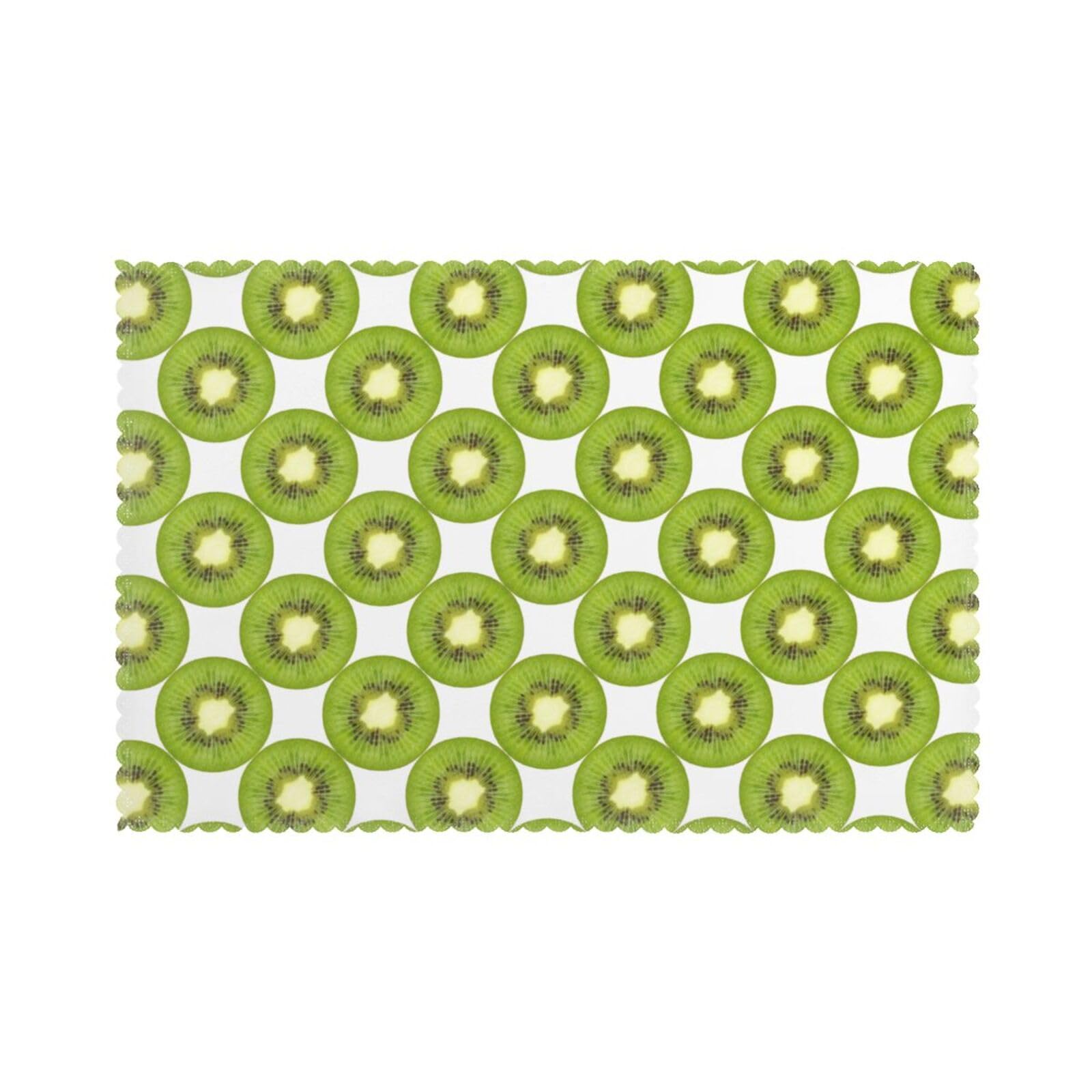 Sets de table kiwi résistants à la chaleur pour protéger vos meubles des assiettes chaudes