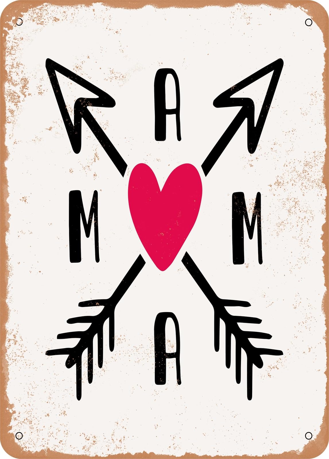 Metal Sign - Mama - 5 - Vintage Rusty Look home decor