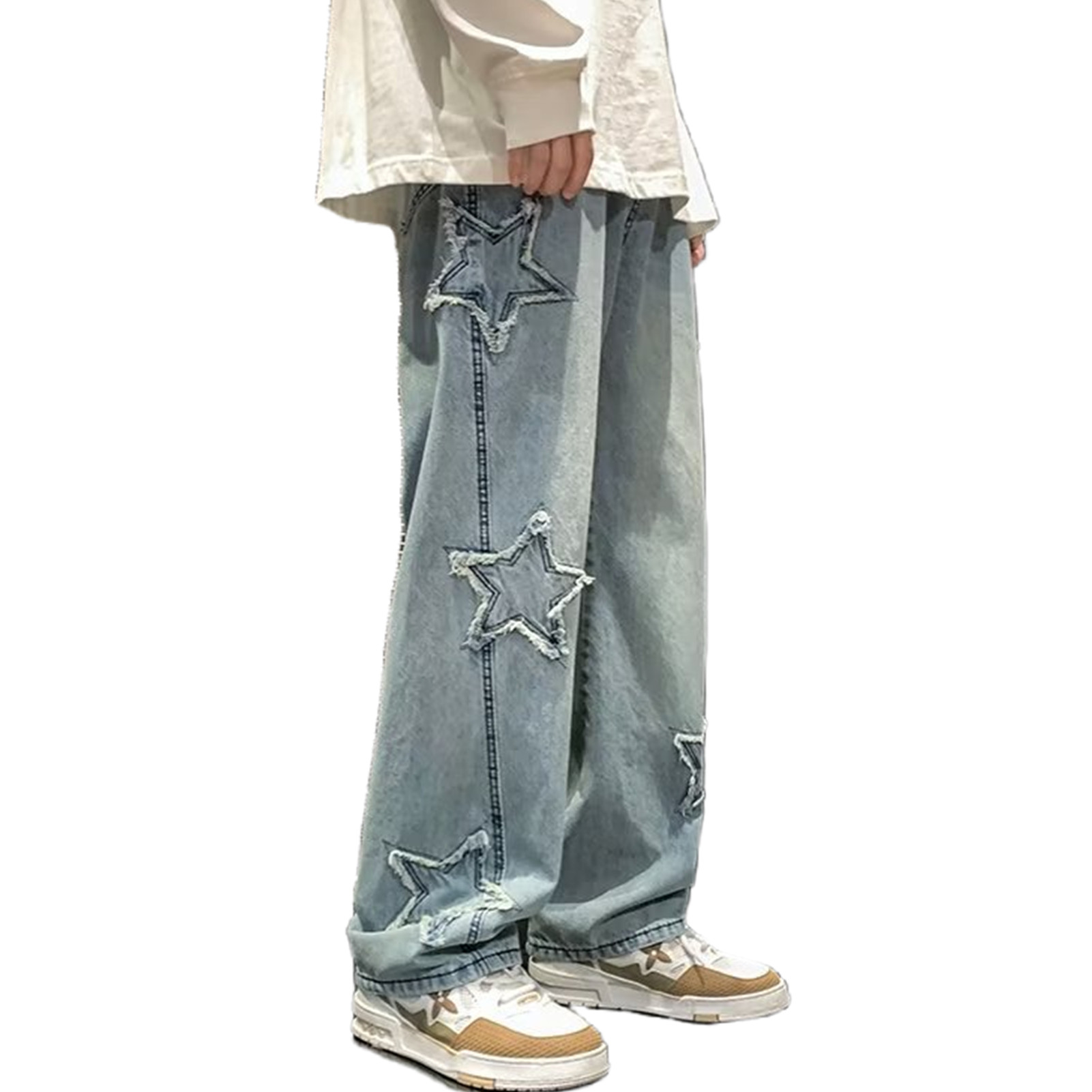 FantasyGears Y2k Baggy Jeans for Men,Hip Hop Grunge Cargo Pants